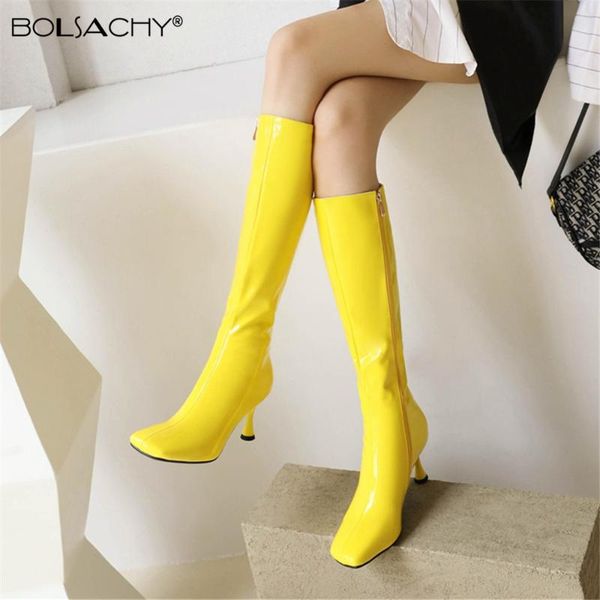 boots 2021 knee high square toe heel women patent leather fashion female party dress dance shoes botas mujer, Black
boots 2021 knee high square toe heel women patent leather fashion female party dress dance shoes botas mujer, Black