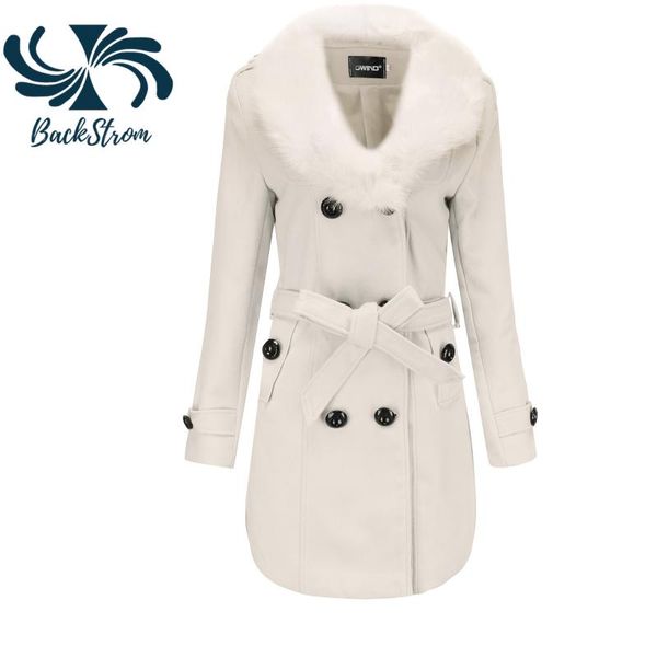 women's wool & blends backstrom women mid-length coats female winter large fur collar double-sided candy color slimming vintage tweed j, Black
women's wool & blends backstrom women mid-length coats female winter large fur collar double-sided candy color slimming vintage tweed j, Black