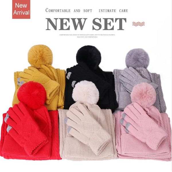 hats, scarves & gloves sets women's hat warm suit solid color three-piece wool hats scarf for girls winter plus fleece thicker caps, Blue;gray
hats, scarves & gloves sets women's hat warm suit solid color three-piece wool hats scarf for girls winter plus fleece thicker caps, Blue;gray
