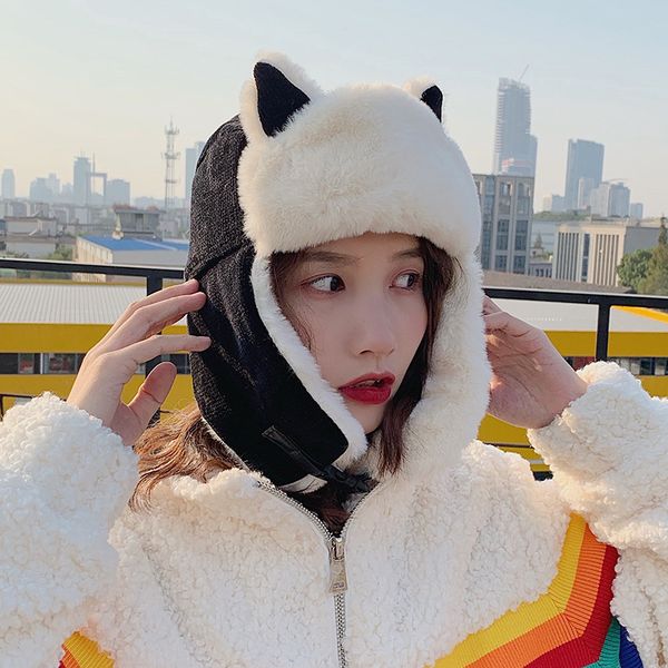 k79 womens hat winter hatt ushanka hat for female thicken cold cap warm hat windbreak warm pilot cap with earflapsg, Blue;gray
k79 womens hat winter hatt ushanka hat for female thicken cold cap warm hat windbreak warm pilot cap with earflapsg, Blue;gray