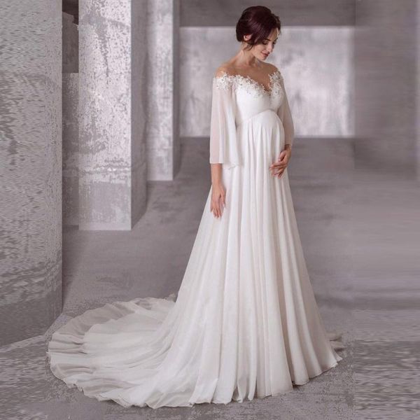 other wedding dresses maternity dress pregnant women long sleeves chiffon bohemian bride gowns 2022 elegant simple robe de mariage plus size, White
other wedding dresses maternity dress pregnant women long sleeves chiffon bohemian bride gowns 2022 elegant simple robe de mariage plus size, White