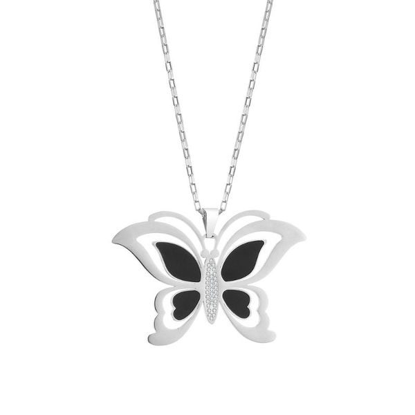 pendant necklaces hollow black butterfly necklace & for women long chain stianless steel beautiful jewelry gift 2021, Silver
pendant necklaces hollow black butterfly necklace & for women long chain stianless steel beautiful jewelry gift 2021, Silver