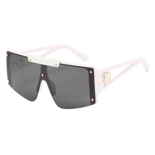 one piece digner sun glass own flat shield shad fashion oversized sunglass, White;black
one piece digner sun glass own flat shield shad fashion oversized sunglass, White;black