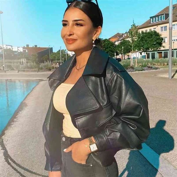 pu faux leather cropped jackets coats women streetwear biker black short jacket bomber belt winter 210427, Black;brown
pu faux leather cropped jackets coats women streetwear biker black short jacket bomber belt winter 210427, Black;brown
