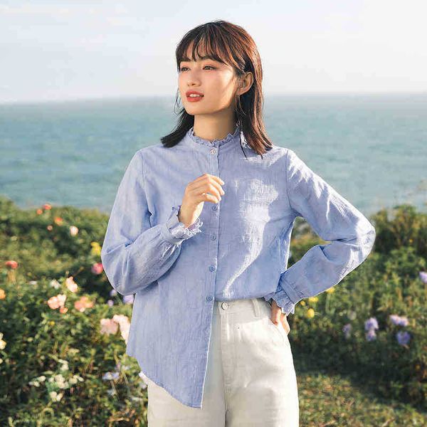 women's blouses & shirts blouses spring arrivals stand collar cotton linen jacquard lace long shirt bubble sleeve oxif, White
women's blouses & shirts blouses spring arrivals stand collar cotton linen jacquard lace long shirt bubble sleeve oxif, White