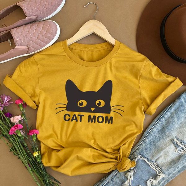 women's t-shirt onseme cat mom print t shirt women hipster streetwear kawaii cats graphic shirts vegan animal slogan tees casual drops, White
women's t-shirt onseme cat mom print t shirt women hipster streetwear kawaii cats graphic shirts vegan animal slogan tees casual drops, White