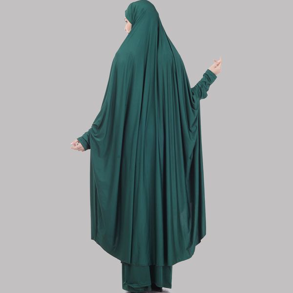 eid muslim set two-piece prayer outfit women abaya jilbab hijab dress 2 pcs set long khimar skirt hajj islamic clothes niqab, Red
eid muslim set two-piece prayer outfit women abaya jilbab hijab dress 2 pcs set long khimar skirt hajj islamic clothes niqab, Red