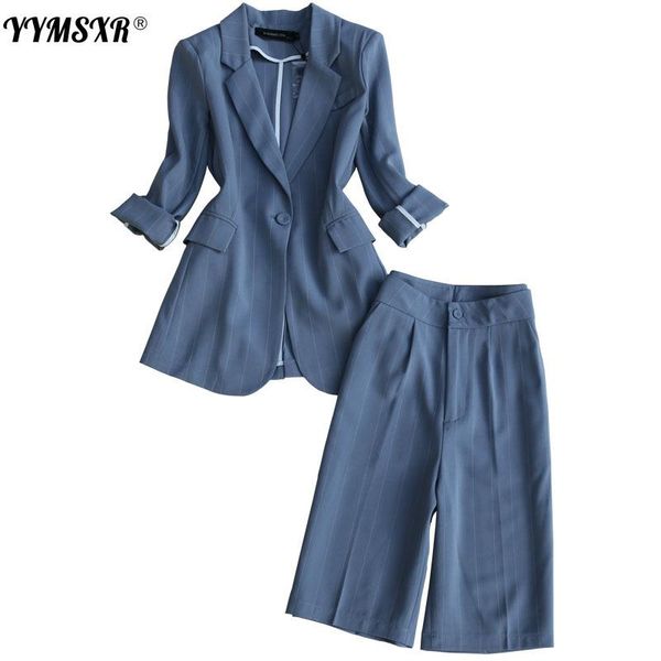 women's two piece pants 2021 high-end summer commuter workplace striped fashion suit suits casual versatile high waist five-point two-p, White
women's two piece pants 2021 high-end summer commuter workplace striped fashion suit suits casual versatile high waist five-point two-p, White