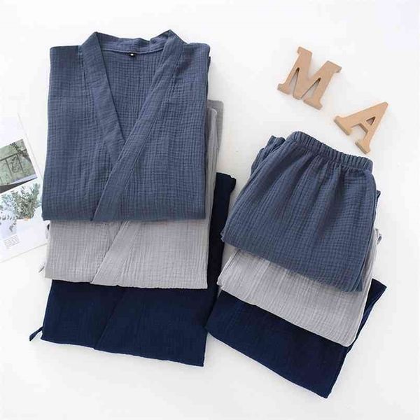 japanese kimono set 100%cotton pajamas two-piece couple yukata loose men's and women's sweat steaming suit home service 210809, Black;red
japanese kimono set 100%cotton pajamas two-piece couple yukata loose men's and women's sweat steaming suit home service 210809, Black;red
