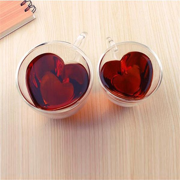 wine glasses 180ml/240ml heart love shaped glass cup double wall mug creative high-end holiday gift office coffee multi-color
wine glasses 180ml/240ml heart love shaped glass cup double wall mug creative high-end holiday gift office coffee multi-color
