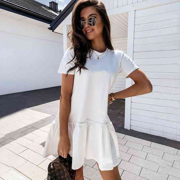 summer white temperament commuting mid waist solid color pullover loose round neck ruffle swing dress womens wear traf, Black;gray
summer white temperament commuting mid waist solid color pullover loose round neck ruffle swing dress womens wear traf, Black;gray