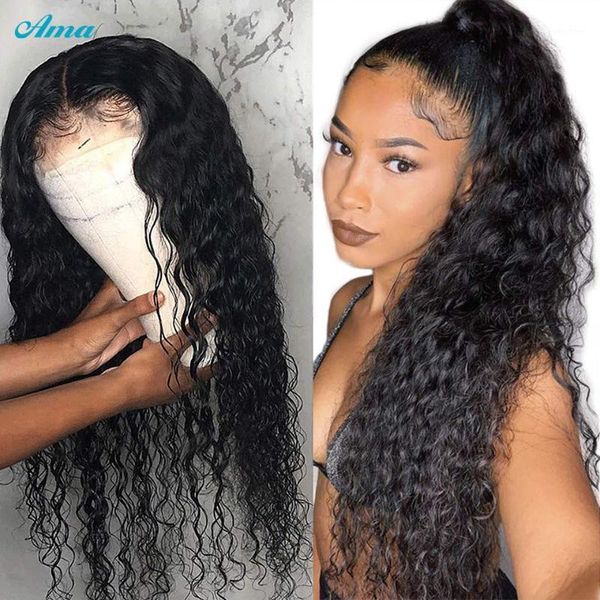 5x5 closure water wave wig lace front human hair wigs for black women frontal brazilian long 30 inch wig1, Black;brown
5x5 closure water wave wig lace front human hair wigs for black women frontal brazilian long 30 inch wig1, Black;brown