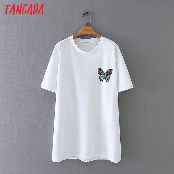 women's t-shirt tangada 2021 women print loose t shirt short sleeve o neck tees ladies casual tee street wear 2m135, White
women's t-shirt tangada 2021 women print loose t shirt short sleeve o neck tees ladies casual tee street wear 2m135, White