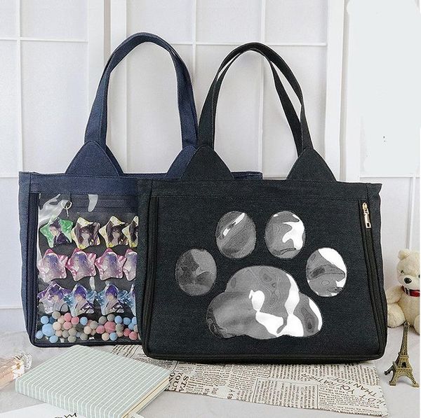evening bags itabag denim cat japan style transparent for women lolita girl clear pvc ita bag shoulder handbag large capacity
evening bags itabag denim cat japan style transparent for women lolita girl clear pvc ita bag shoulder handbag large capacity