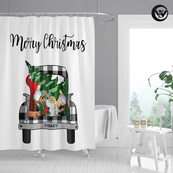 shower curtains waterproof printed cartoon christmas tree elf bath bathroom curtain, mildew resistant extra long merry curtain/
shower curtains waterproof printed cartoon christmas tree elf bath bathroom curtain, mildew resistant extra long merry curtain/