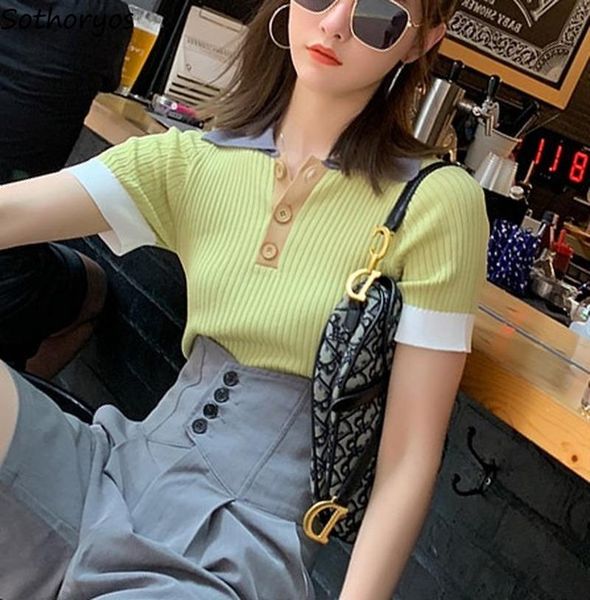 short sleeve t-shirts women patchwork fashion knitting harajuku kawaii clothes vintage streetwear casual korea style simple ins women's, White
short sleeve t-shirts women patchwork fashion knitting harajuku kawaii clothes vintage streetwear casual korea style simple ins women's, White