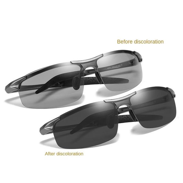 sunglasses men's pochromic polarized men driving chameleon glasses change color sun fishing day night vision, White;black
sunglasses men's pochromic polarized men driving chameleon glasses change color sun fishing day night vision, White;black