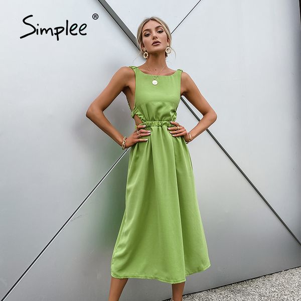 2021simplee elegant spring solid backless a-line dress women o-neck cotton high waist dress sleeveless long dresses chic, Black;gray
2021simplee elegant spring solid backless a-line dress women o-neck cotton high waist dress sleeveless long dresses chic, Black;gray