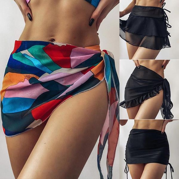 women's swimwear bikini blouse pants chiffon geometric printed skirt bathing swimsuit brazilian biquini beach wear, White;black
women's swimwear bikini blouse pants chiffon geometric printed skirt bathing swimsuit brazilian biquini beach wear, White;black