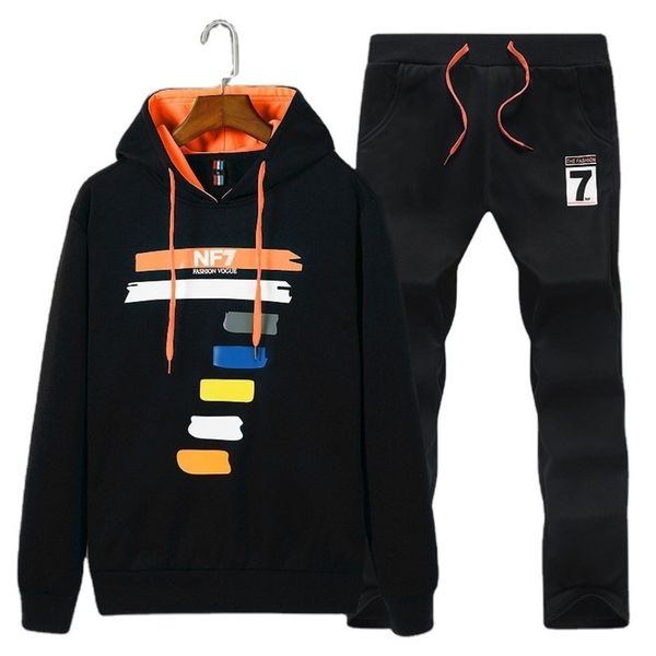 spring and leisure sports suit men's long sved sweater hooded pullover trousers autumn fashion, Gray
spring and leisure sports suit men's long sved sweater hooded pullover trousers autumn fashion, Gray