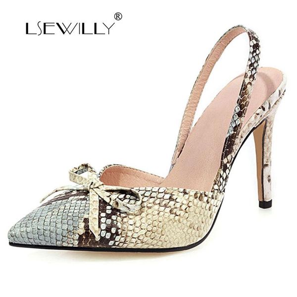 dress shoes lsewilly size 34-48 summer women thin high heels sandals bowknot snakeskin pointed toe party female footwear, Black
dress shoes lsewilly size 34-48 summer women thin high heels sandals bowknot snakeskin pointed toe party female footwear, Black