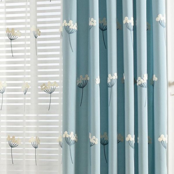 korean idyllic fresh dandelion embroidery blackout flower curtains tulle for bedroom living room kitchen high-grade curtain & drapes
korean idyllic fresh dandelion embroidery blackout flower curtains tulle for bedroom living room kitchen high-grade curtain & drapes