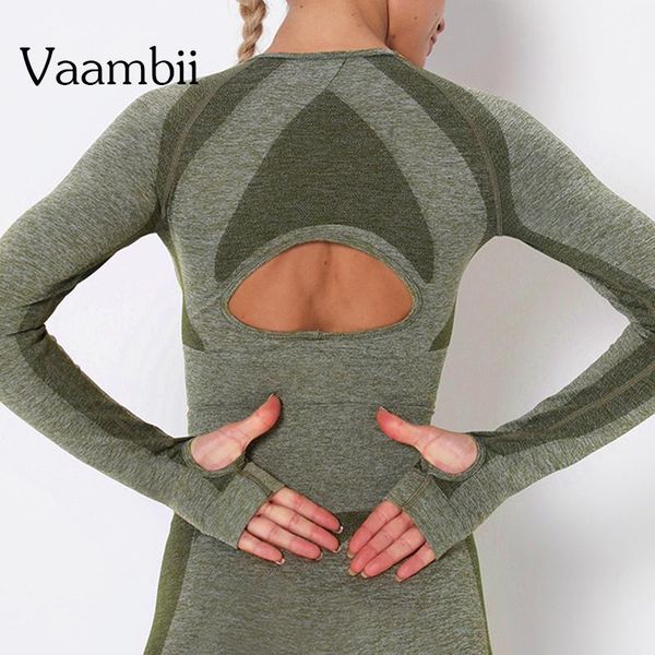 yoga outfit open back sports woman gym shirt seamless t-shirt long sleeve t-shirts sport crop fitnes women sportswear
yoga outfit open back sports woman gym shirt seamless t-shirt long sleeve t-shirts sport crop fitnes women sportswear