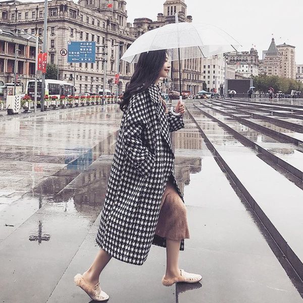 women's wool & blends turn-down collar loose soft cardigan outerwear plaid winter coat women thick warm black white casual long
women's wool & blends turn-down collar loose soft cardigan outerwear plaid winter coat women thick warm black white casual long
