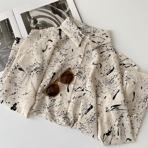 women's blouses & shirts korean style loose shirt women casual oversize long sleeve blouse femme high street summer wear, White
women's blouses & shirts korean style loose shirt women casual oversize long sleeve blouse femme high street summer wear, White