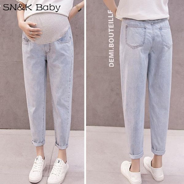 maternity bottoms denim haren pants jeans for pregnant women clothes loose casual trousers boyfriend pregnancy clothing, White
maternity bottoms denim haren pants jeans for pregnant women clothes loose casual trousers boyfriend pregnancy clothing, White