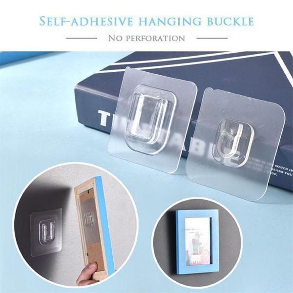 double-sided adhesive wall hooks multi-purpose for kitchen bathroom living room mounted storage & rails
double-sided adhesive wall hooks multi-purpose for kitchen bathroom living room mounted storage & rails