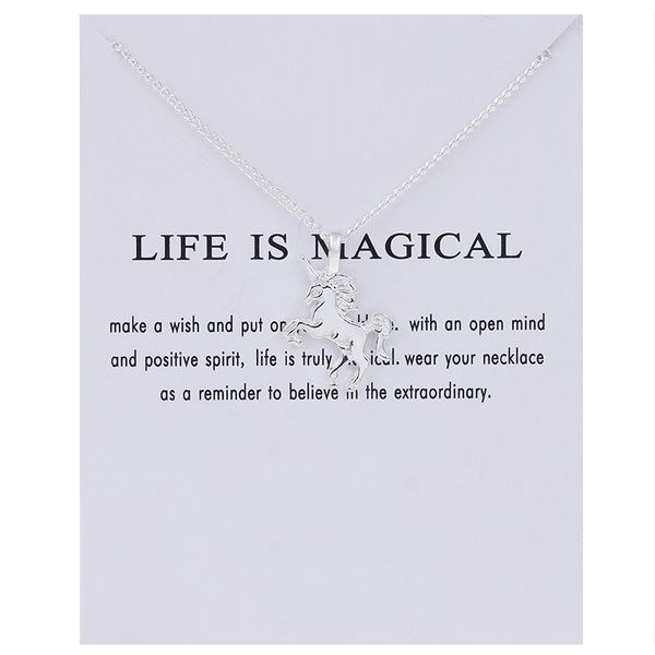

new arrival dogeared necklace gift card elephant pearl love wings cross key zodiac sign compass lotus pendant women fashion jewelry 314 t2, Silver