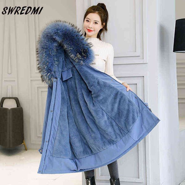 swredmi thick warm winter coat women winter jacket fur lining plus 5xl 6xl hooded female long parkas snow wear padded clothes 211130, Black
swredmi thick warm winter coat women winter jacket fur lining plus 5xl 6xl hooded female long parkas snow wear padded clothes 211130, Black