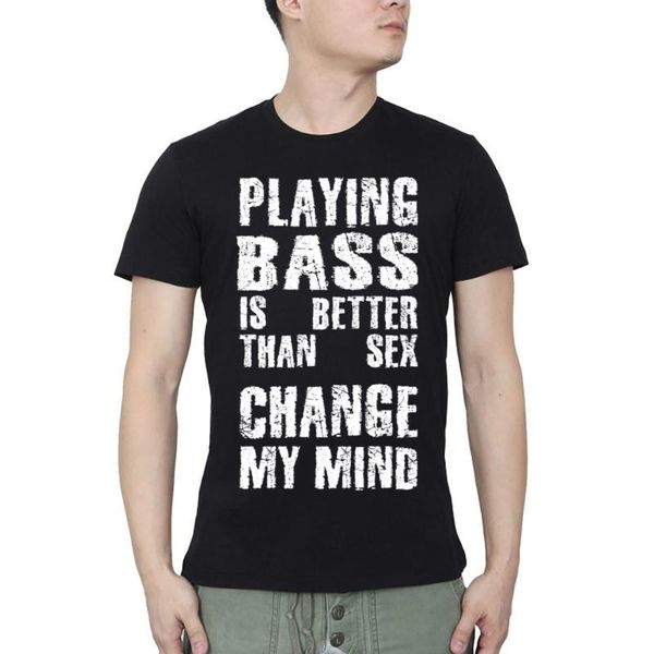 men's t-shirts playing bass is better than change my mind streetwear o neck t-shirt summer casual, White;black
men's t-shirts playing bass is better than change my mind streetwear o neck t-shirt summer casual, White;black