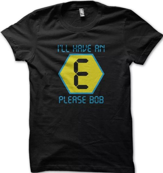 i'll have an e please bob t-shirt - dj dance old skool rave clubbing 9153, White;black