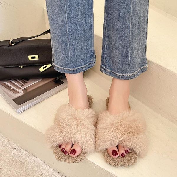 slippers fur shoes woman's slides winter footwear low flock loafers fashion plush 2021 massage luxury hoof heels autumn sewing r, Black
slippers fur shoes woman's slides winter footwear low flock loafers fashion plush 2021 massage luxury hoof heels autumn sewing r, Black