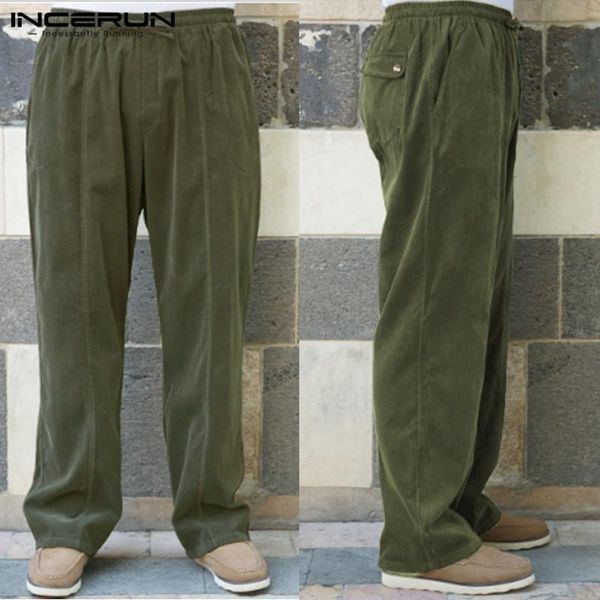 men's pants incerun autumn men solid elastic waist cotton linen cargo trousers fashion leisure retro joggers street mens straight leg, Black
men's pants incerun autumn men solid elastic waist cotton linen cargo trousers fashion leisure retro joggers street mens straight leg, Black