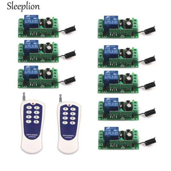 smart home control sleeplion 433mhz/315mhz wireless rf 2 8-key remote switch transmitter 12v 1ch channel+8 receiver
smart home control sleeplion 433mhz/315mhz wireless rf 2 8-key remote switch transmitter 12v 1ch channel+8 receiver