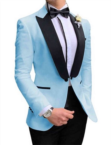 costum made sky blue male jacket pant mens wedding tuxedos slim fit bridegroom suit groomsmen party groom 2 pcs set, White;black
costum made sky blue male jacket pant mens wedding tuxedos slim fit bridegroom suit groomsmen party groom 2 pcs set, White;black