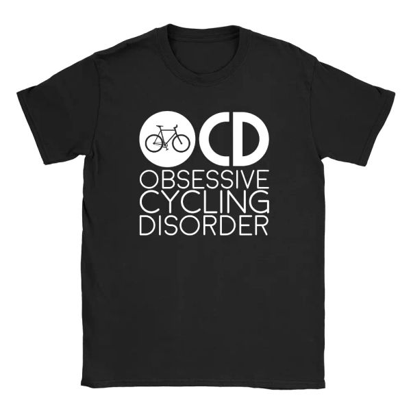obsessive cycling disorder mens t-shirt funny biking gift present, White;black
obsessive cycling disorder mens t-shirt funny biking gift present, White;black