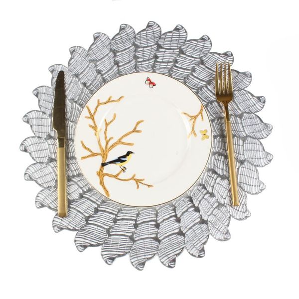 mats & pads 38cm multifunctional decorative pvc table mat heat insulation pad hallow out irregular placemat pography props golden/silver
mats & pads 38cm multifunctional decorative pvc table mat heat insulation pad hallow out irregular placemat pography props golden/silver