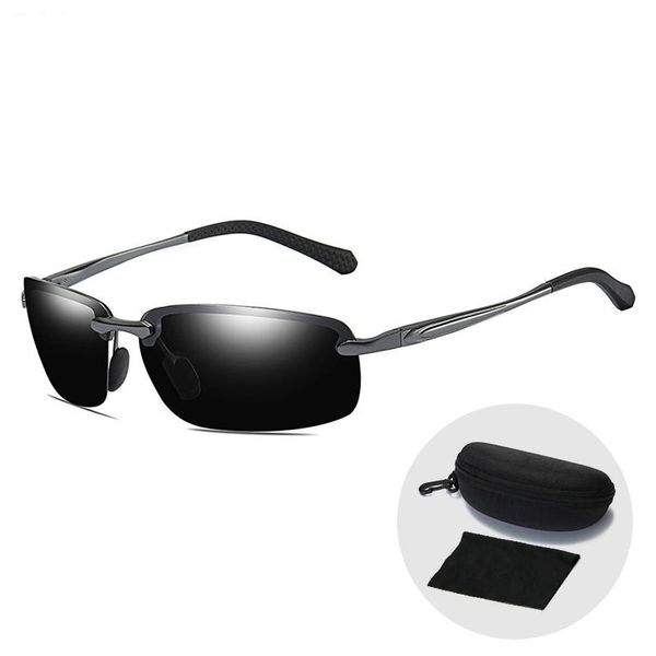 vintage rimless polarized sunglasses ultralight men outdoor sport driving sun glasses uv400 goggles eyewear with case fashion frames, Black
vintage rimless polarized sunglasses ultralight men outdoor sport driving sun glasses uv400 goggles eyewear with case fashion frames, Black