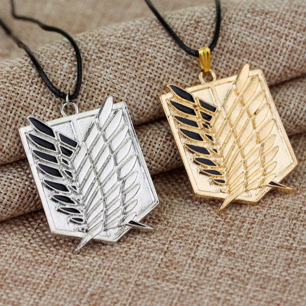 pendant necklaces anime attack on titan necklace surveycorps feather shape alloy emblem men women fashion jewelry charm, Silver
pendant necklaces anime attack on titan necklace surveycorps feather shape alloy emblem men women fashion jewelry charm, Silver