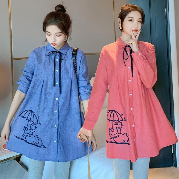 maternity dresses 910# dress spring autumn turn down collar cotton long sleeves loose stylish for pregnant women mom, White
maternity dresses 910# dress spring autumn turn down collar cotton long sleeves loose stylish for pregnant women mom, White