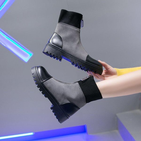 boots women british style thick-soled thin velvet shoes 2021 winter ins black gray street motorcycle
boots women british style thick-soled thin velvet shoes 2021 winter ins black gray street motorcycle