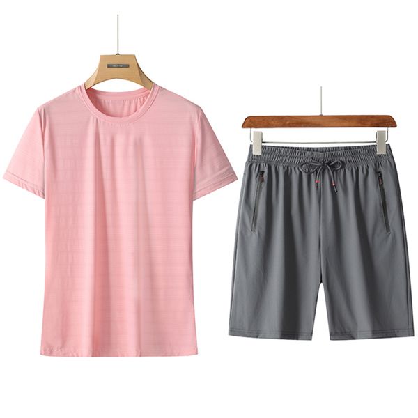 women's sportswear summer sleeve suit for tracksuits thin money elastic drying ice silk quick drying short, Gray
women's sportswear summer sleeve suit for tracksuits thin money elastic drying ice silk quick drying short, Gray