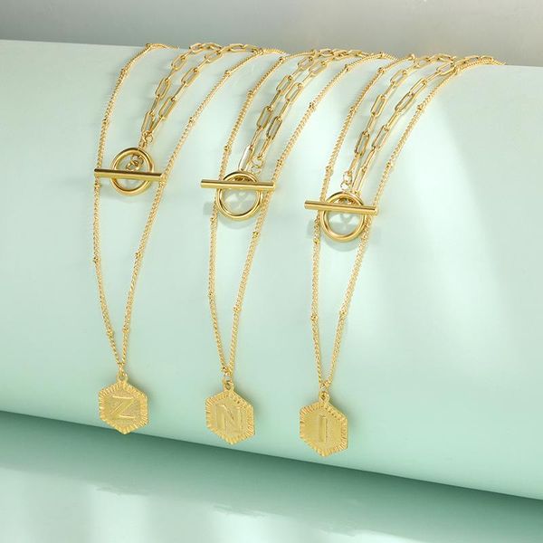 pendant necklaces fashion square initial for women men stainless steel ot buckle toggle clasp letter a-z thick link chain jewelry gift, Silver
pendant necklaces fashion square initial for women men stainless steel ot buckle toggle clasp letter a-z thick link chain jewelry gift, Silver