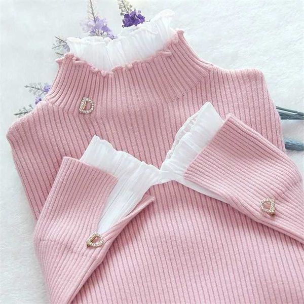 korean fashion patchwork warm sweater women elegant long sleeve slim turtleneck knitted shirt chic net yarn ruffle pullover 211217, White;black
korean fashion patchwork warm sweater women elegant long sleeve slim turtleneck knitted shirt chic net yarn ruffle pullover 211217, White;black