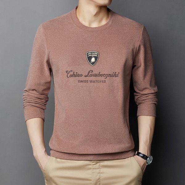 spring and autumn double-sided cashmere t-shirt men's round neck t-shirt letter long sleeve busins casual bottoming shirt trend, White;black
spring and autumn double-sided cashmere t-shirt men's round neck t-shirt letter long sleeve busins casual bottoming shirt trend, White;black
