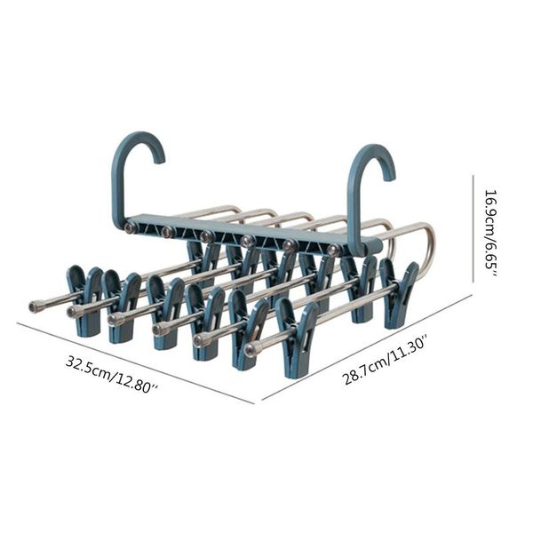 multi-function pants hanger foldable 6 tier trousers drying rack clip 67jb hangers & racks
multi-function pants hanger foldable 6 tier trousers drying rack clip 67jb hangers & racks